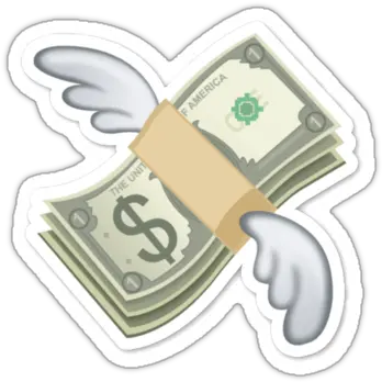  Download Flying Money Emoji Flying Money Emoji Png Money Emoji Png