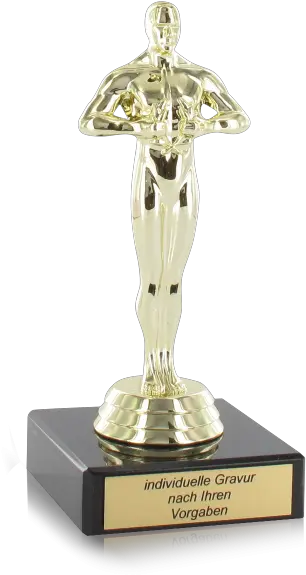  Oscar Statue Siegerfigur Mit Gravur Mama Hd Png Download Solid Oscar Trophy Png