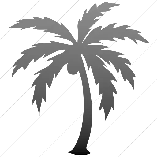  Iconsetc Simple Black Gradient Black Palm Tree Icon Png Palm Tree Icon