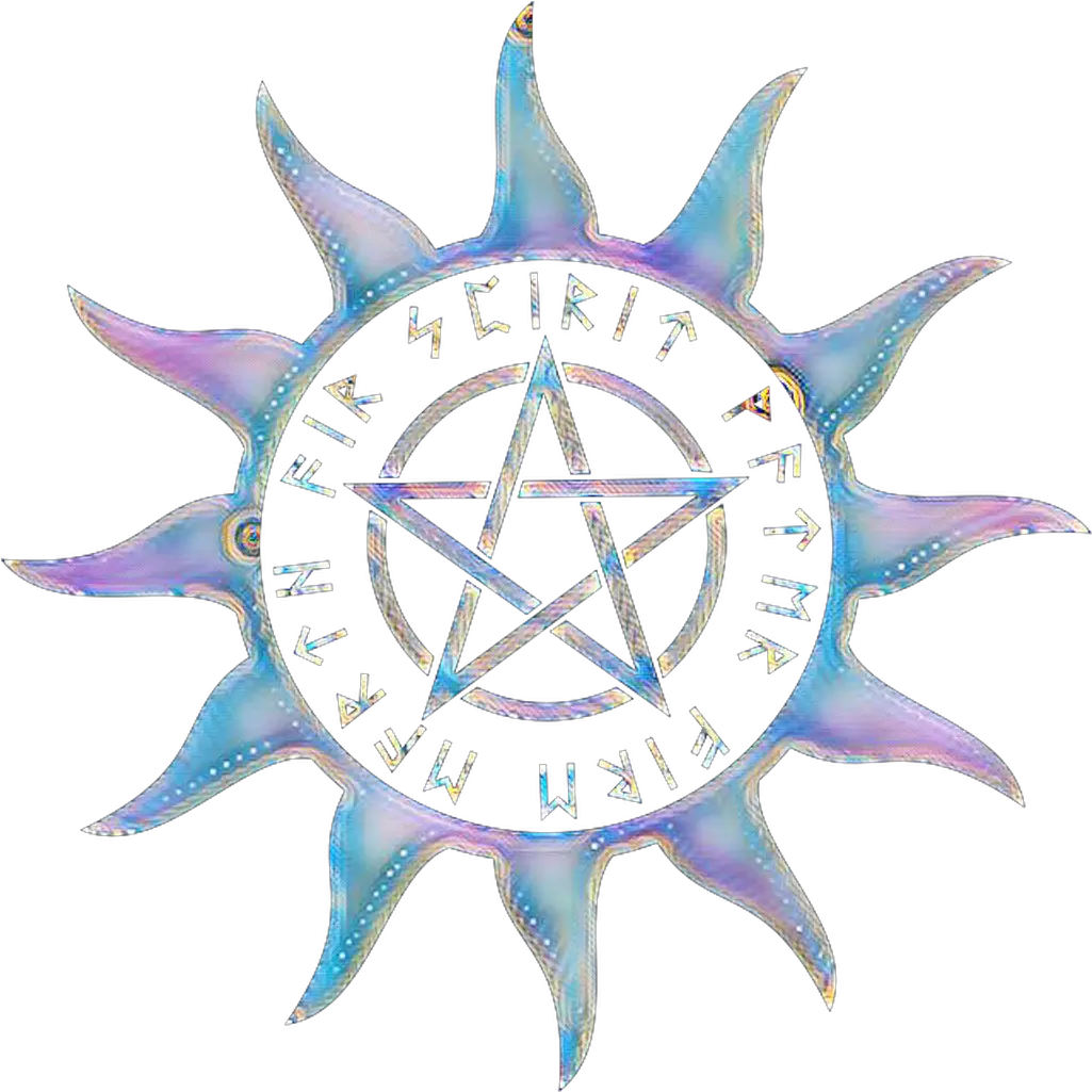  Sticker Pentagram Pentacle Sun Png Pagan Symbol For Summoning Pentagram Transparent