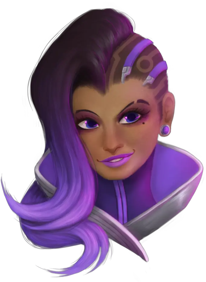  Overwatch Sombra Face Png Overwatch Sombra Fan Art Sombra Overwatch Png