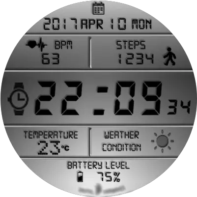  Jn Digital Hambiance V5 Watch Face For Digital Watch Faces Png Watch Face Png