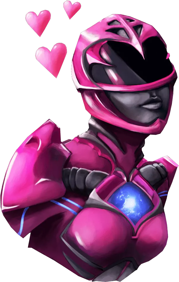  Download Pink Power Ranger Sticker Kimberly Hart Full Stickers Power Rangers Whatsapp Png Hart Png