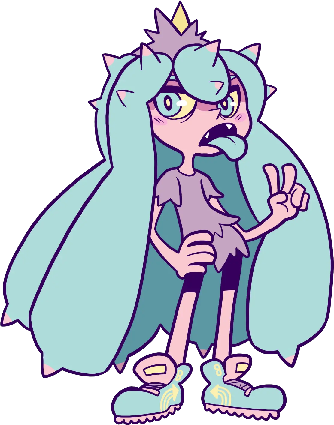  I Adore Chibi Cheebsu0027s Splatoon Kid Version Of Mareanie Chibi Splatoon Png Inkling Transparent