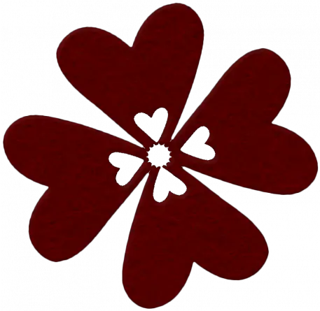  Change Felt Flower Red Hearts Graphic By Marisa Lerin Lovely Png Red Hearts Png