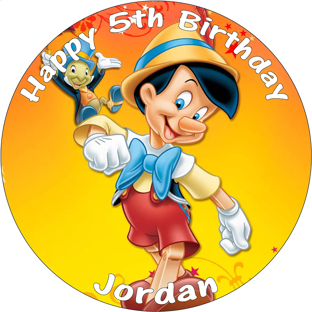  Disney Cartoon Characters Happy Birthday Pinocchio Png Pinocchio Png