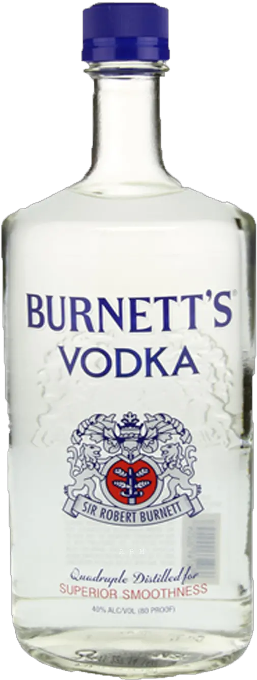  Burnetts Vodka 175l Burnetts Logo Png Vodka Bottle Png