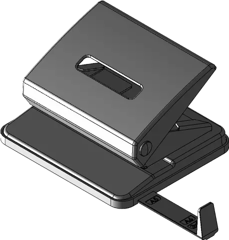  Paper Hole Punch 3d Cad Model Library Grabcad Portable Png Paper Hole Png