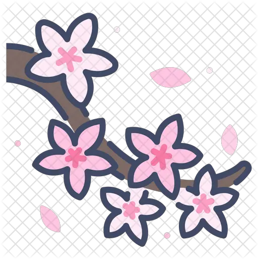  Cherry Blossom Icon Shiba Cherry Blossom Icon Png Cherry Blossom Petals Png