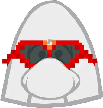  Red Pixel Glasses Trend Club Penguin Png Pixel Glasses Png