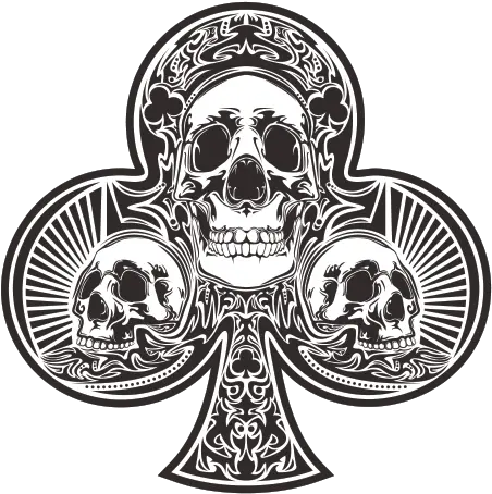  Printed Vinyl Ace Of Spades Black Skulls Stickers Factory Playing Card Png Ace Of Spades Logo