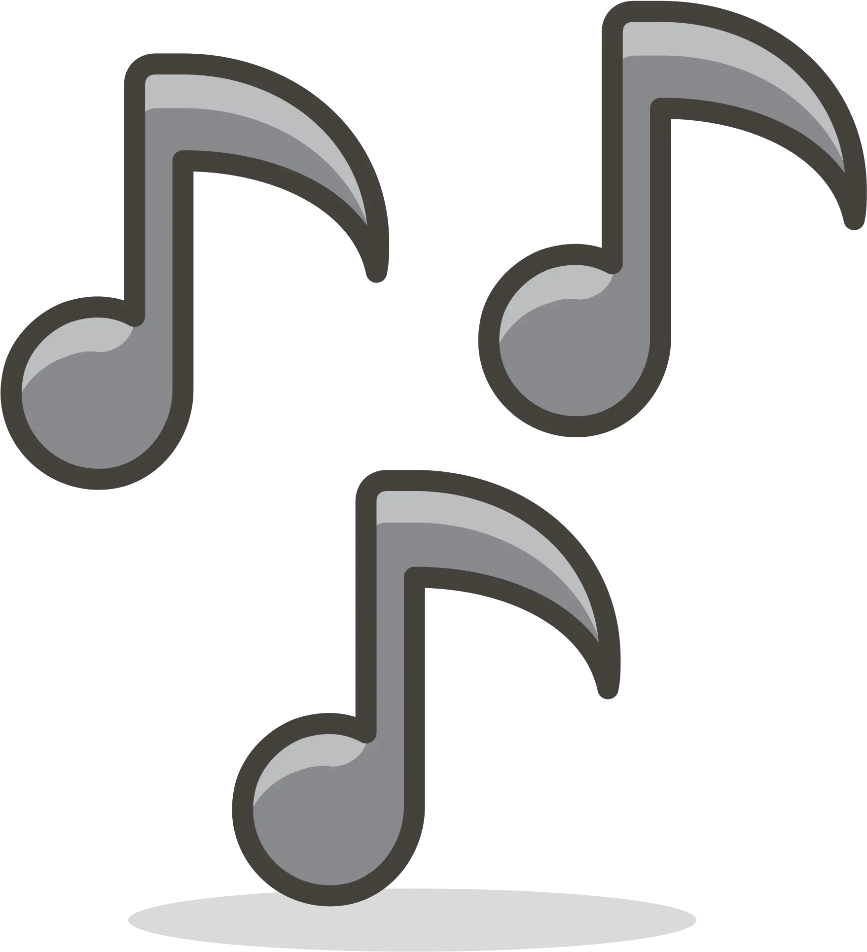  File689 Musicalnotessvg Wikimedia Commons Music Note Emoji Png Musical Note Icon