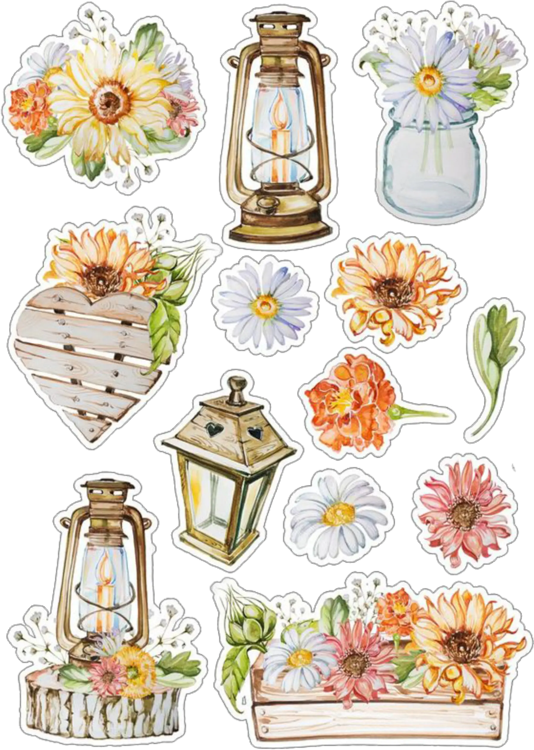  Flores Imagens Decorativas Png Scrapbook Aesthetic Stickers Flores Png