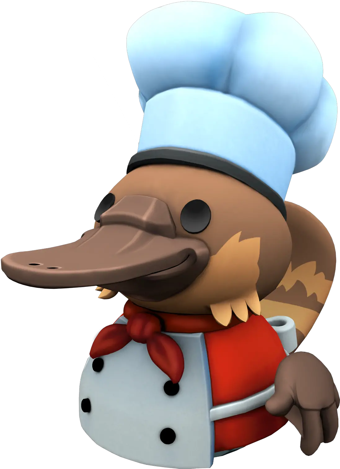  Haircut Emoji Png Overcooked 2 Platypus Chef Platypus Png