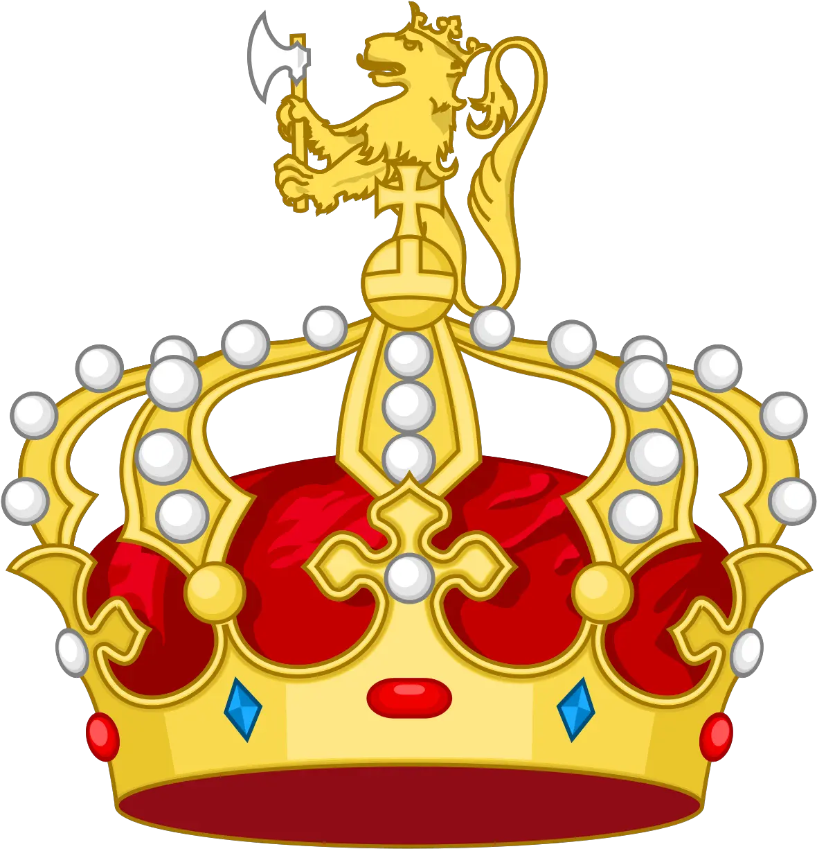  Corona Norvegica Cum Leone Heraldic Crown Png Cum Png