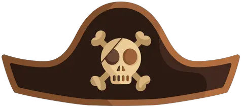  Pirate Skull Captain Hat Icon Gorro De Pirata Animado Png Captain Hat Png