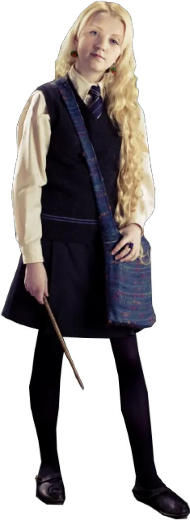  Luna With Magical Wand Png Image Luna Lovegood Transparent Background Wand Png