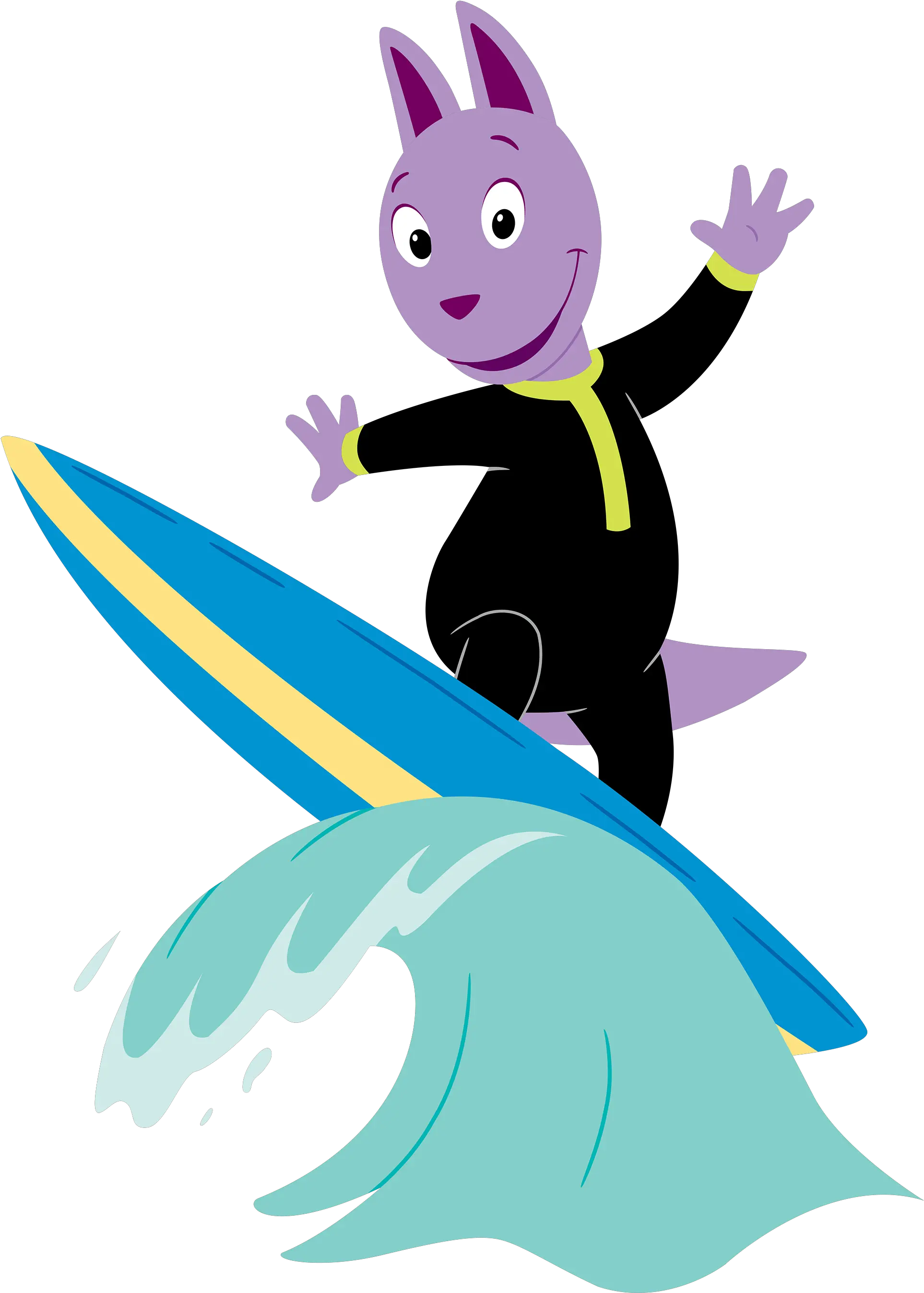  Hands Clipart Surfer Backyardigans Tasha Surfer Png Austin Backyardigans Surfing Surfer Png