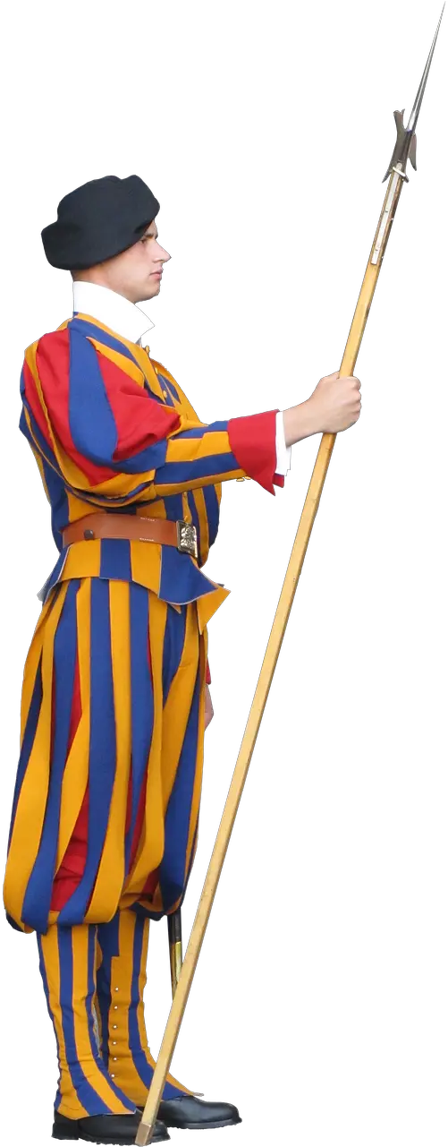  Swiss Guard Isolated Vatican Free Photo On Pixabay Vatican Swiss Guard Png Guard Png