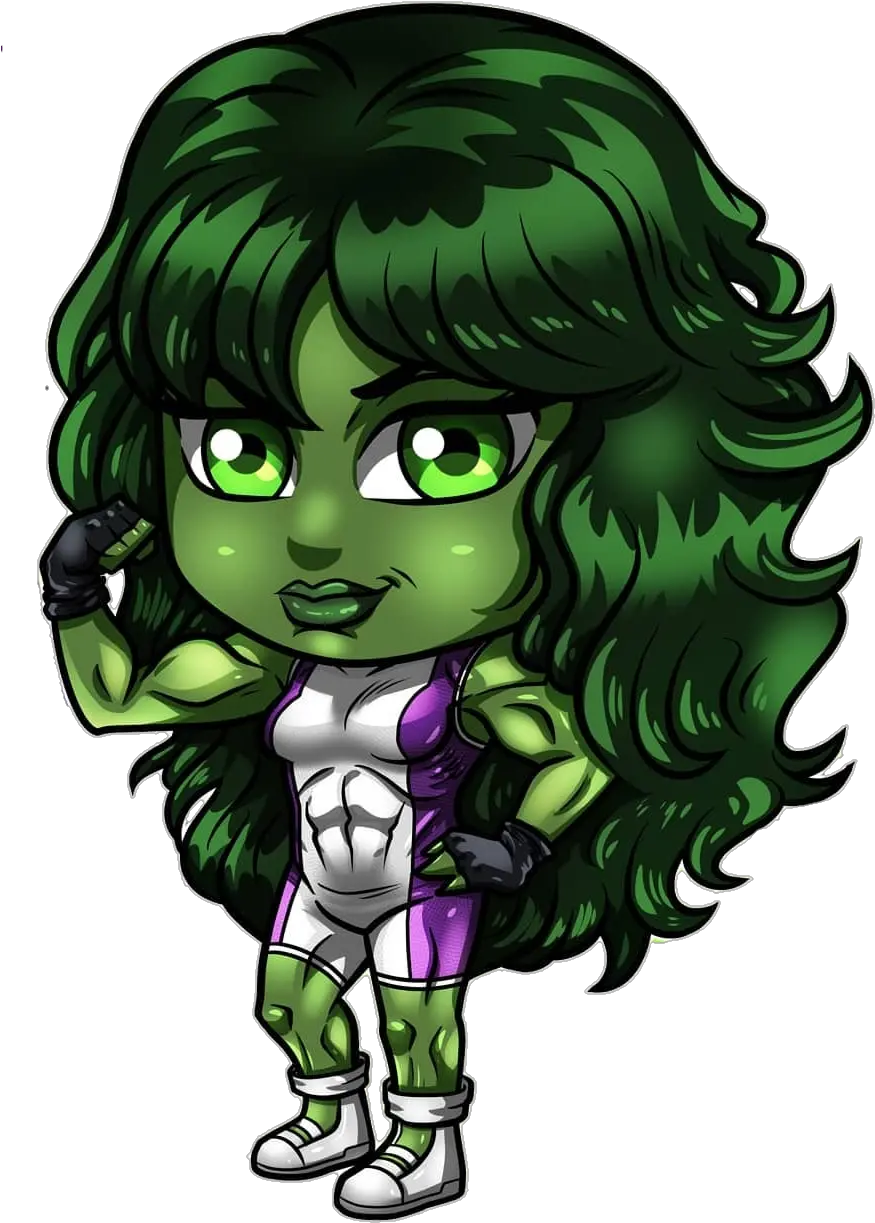  She Hulk Sticker Art By Stevensondrawings Follow In I Cartoon Png She Hulk Png