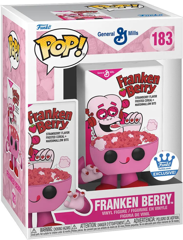  Funko Pop Ad Icon Franken Berry Cereal Box Funko Shop Exclusive Pop Vinyl Png Todoroki Icon