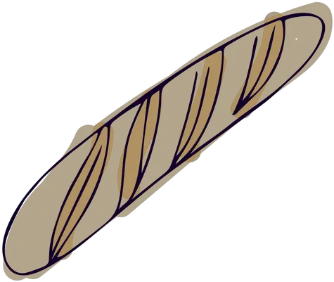  French Baguette Colorful Stroke Transparent Png U0026 Svg Solid Baguette Transparent