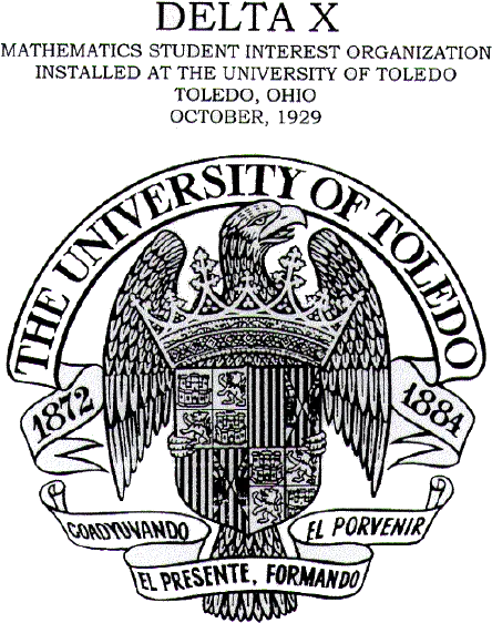  Delta X Mathematics Club University Of Toledo Seal Png University Of Toledo Logo