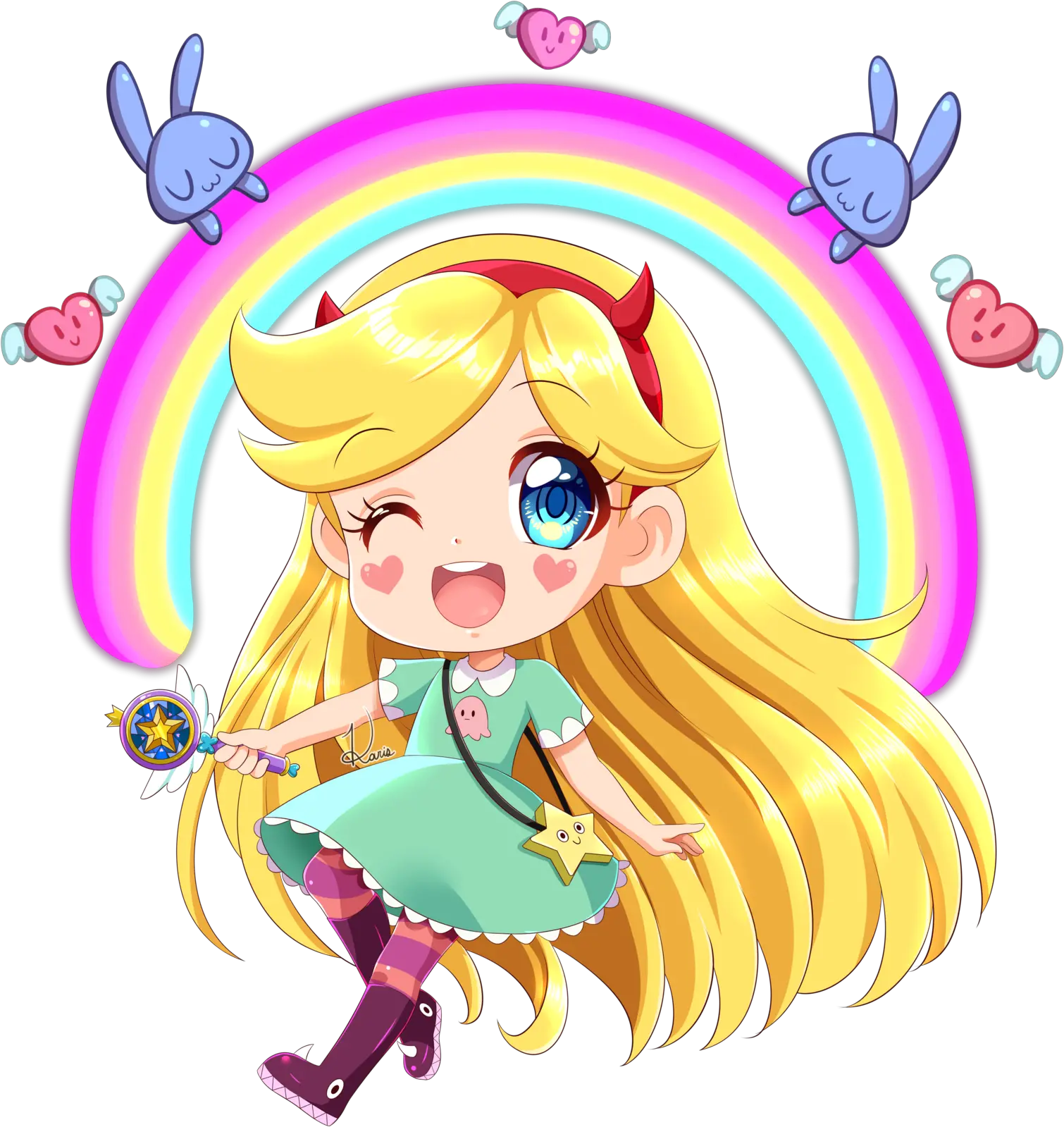  Star Vs The Forces Of Evil Png Narwhal Clipart Allie Star Butterfly Chibi Narwhal Png