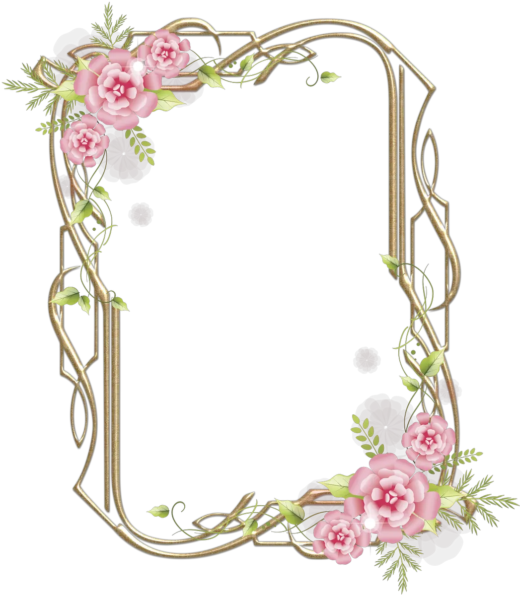  Download Molduras Flores Png Moldura Para Foto Png Flores Png