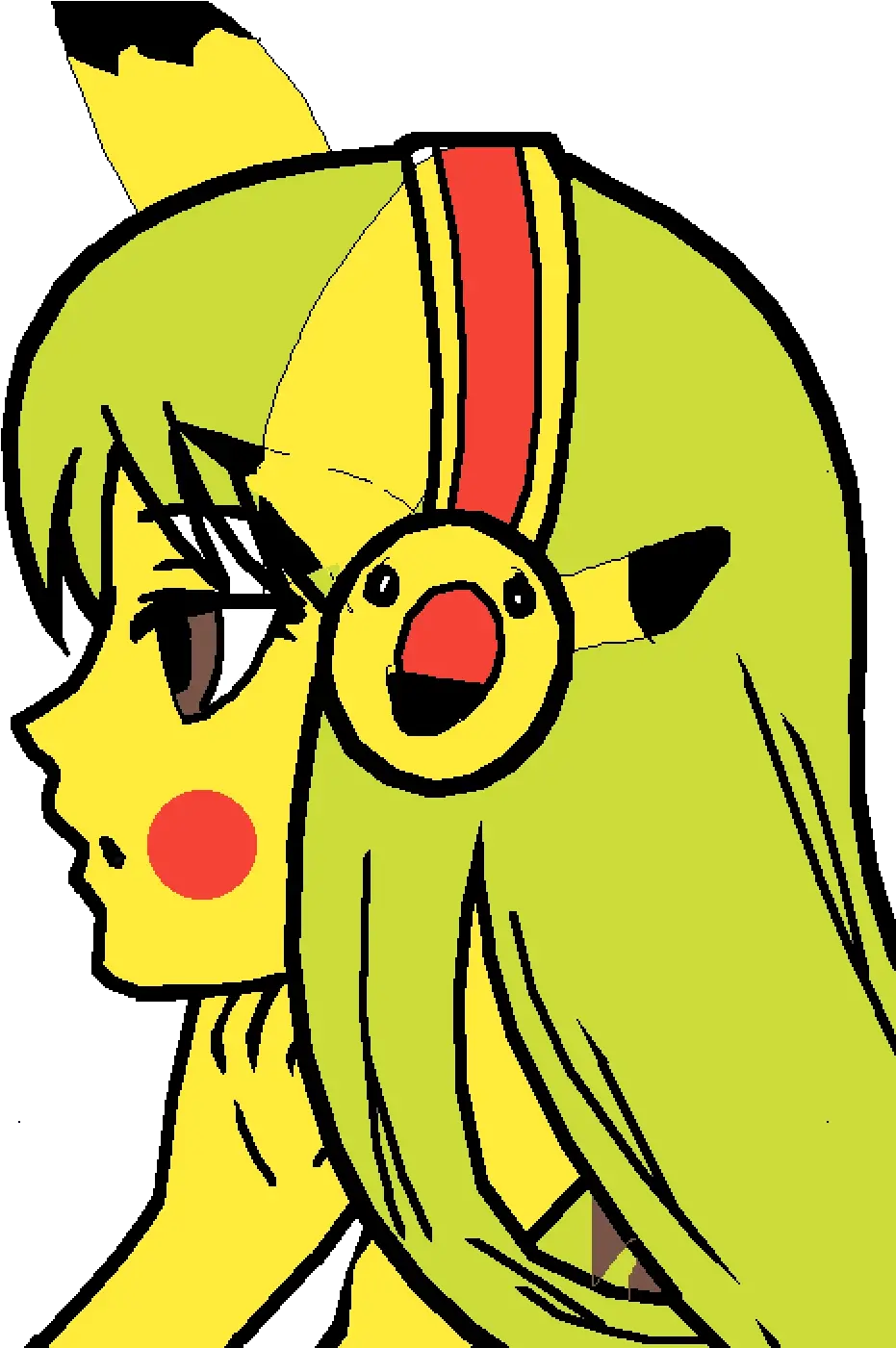  Download Hd Pichu Anime Girl Easy Draw Transparent Png Cute Anime Drawing Easy Pichu Transparent