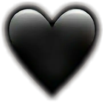  Emojis Iphone Blackheart Black Heart Solid Png Black Heart Emoji Png