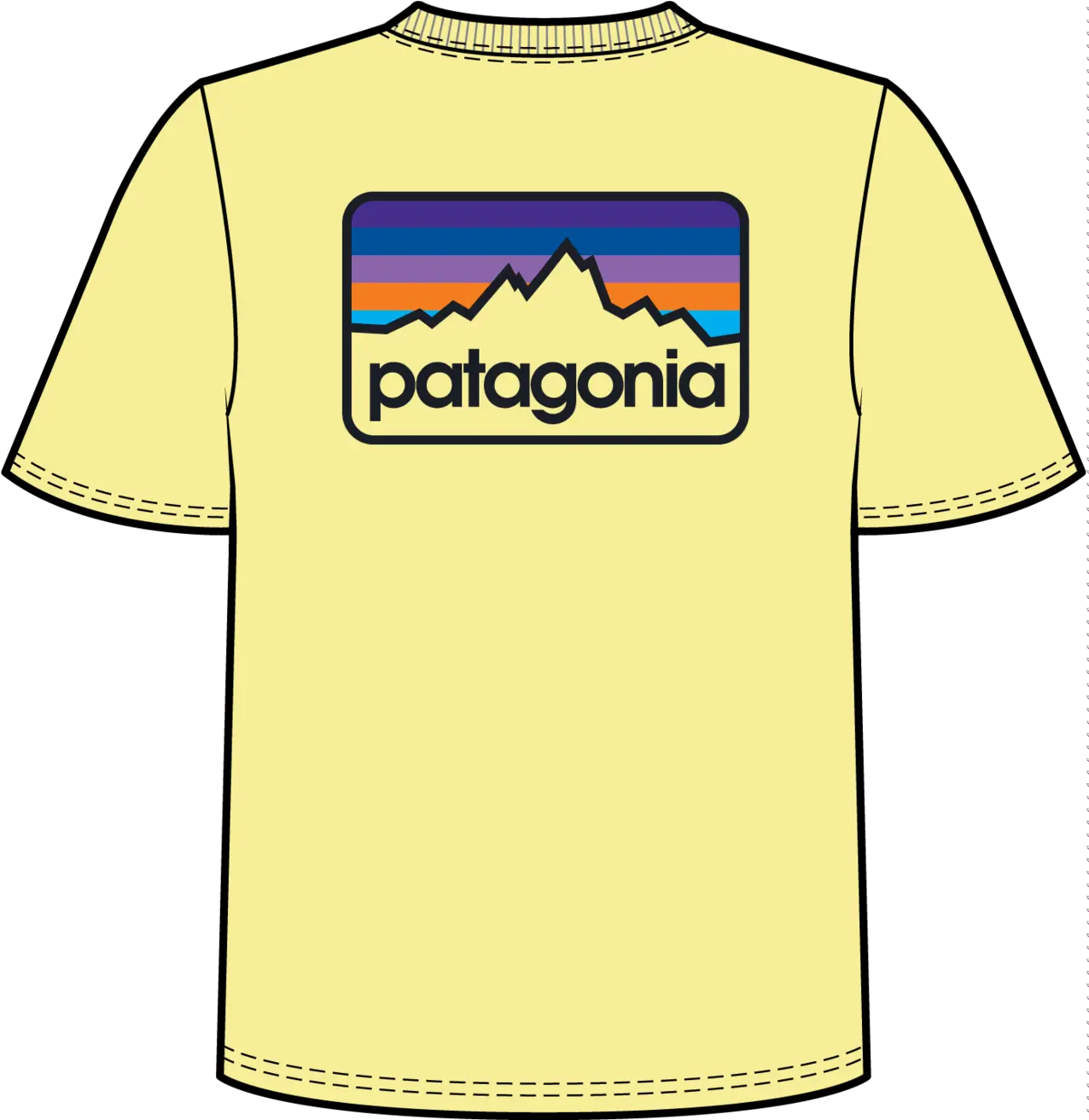 Download Hd Mens Patagonia Line Logo Tee Patagonia Mini Short Sleeve Png Patagonia Logo Transparent