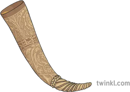  Carved Viking Drinking Horn Illustration Twinkl Blowing Horn Png Horn Png