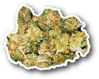  Weed Nug Marijuana Stickervinyl Stickersmarijuana Junk Food Png Weed Nugget Png