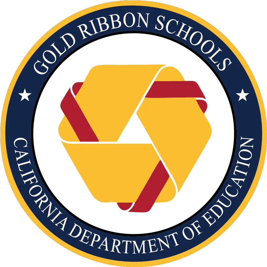  California Gold Ribbon Schools Logo Woodford Reserve Png Ribbon Logo Png