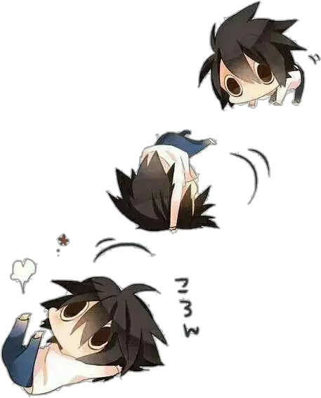  Image About Anime In Chibi By Lluvia L Death Note Fondo De Pantalla Para Celular Png L Logo Death Note