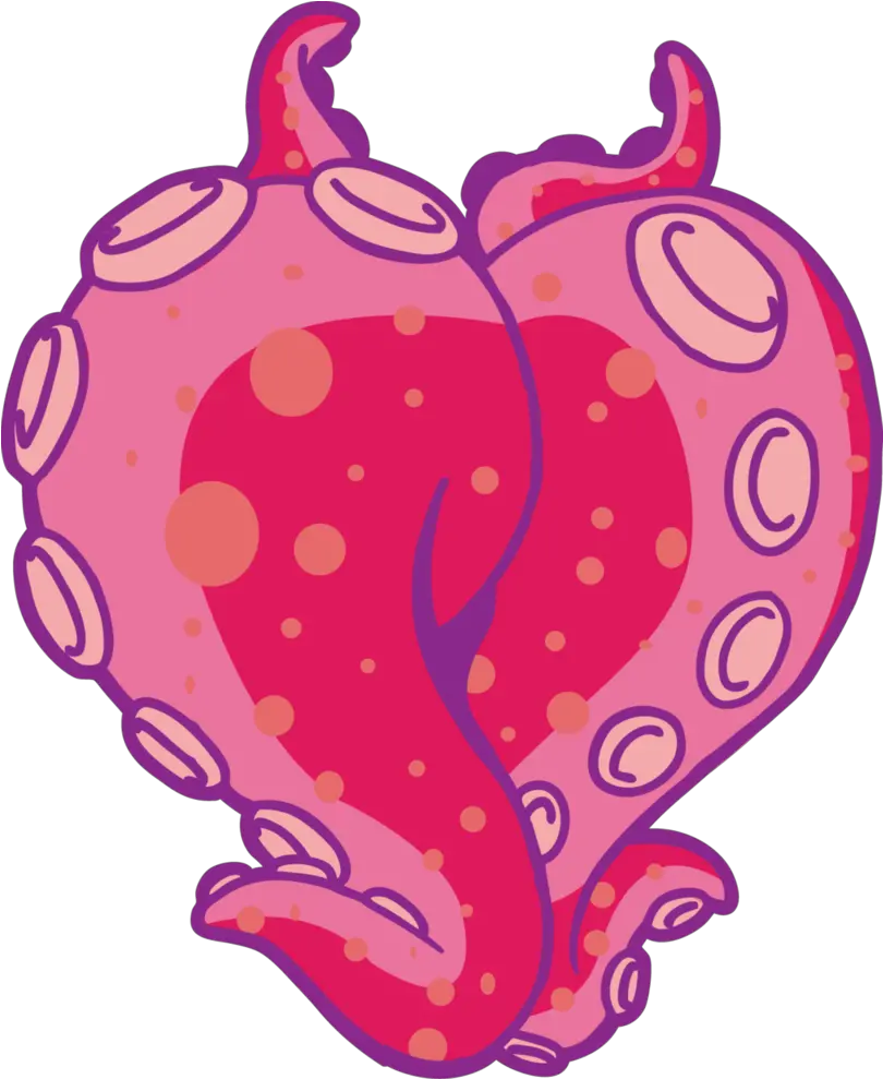  Heart By Rizden Tentacle Pink Clipart Full Size Clipart Tentacle Heart Emote Png Tentacle Png