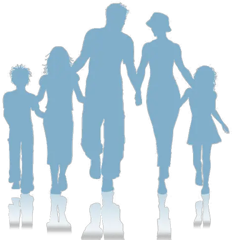  Clip Art Silhouette Vector Graphics Family Of 5 Silhouette Png Family Silhouette Png