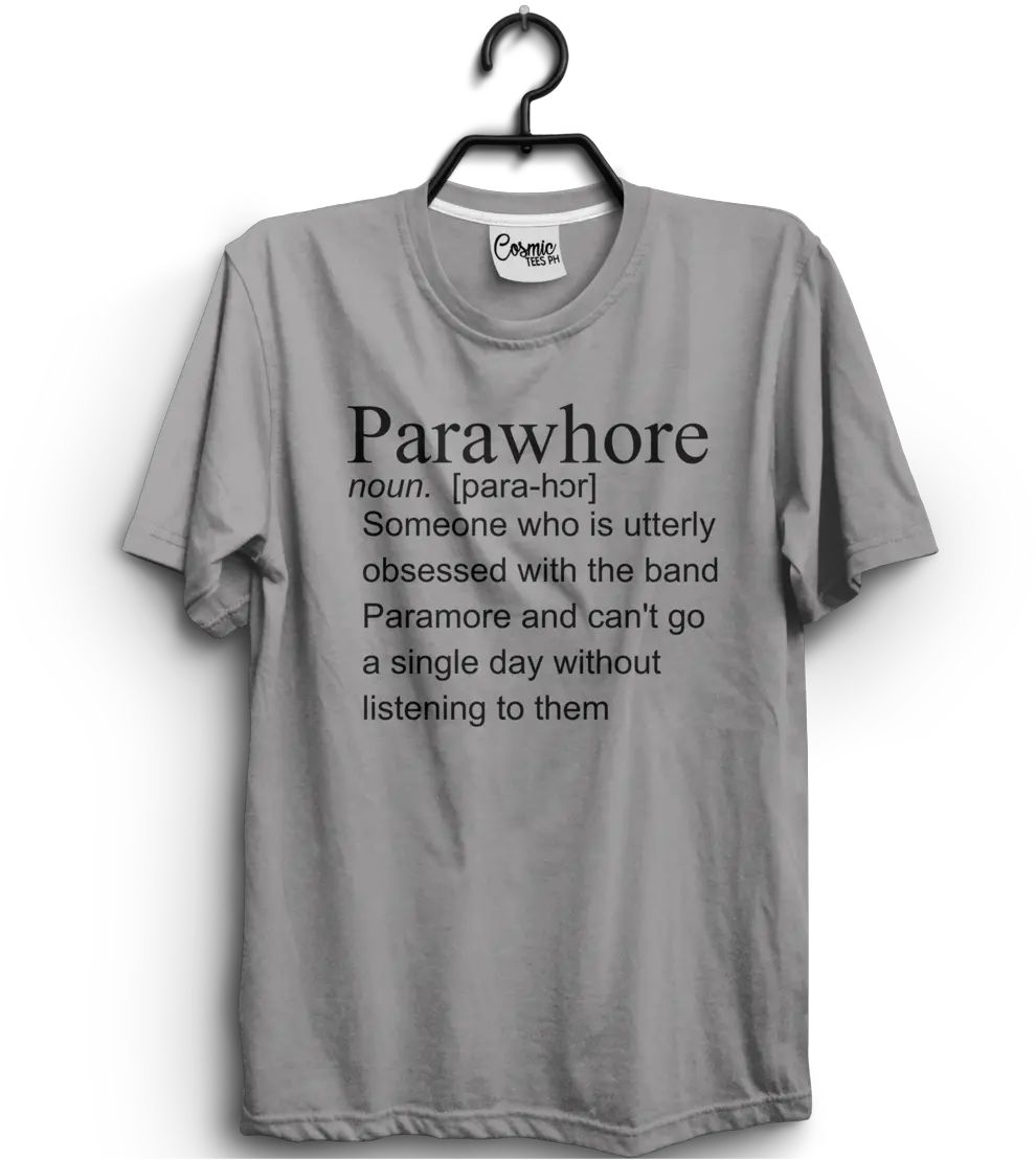  Paramore Parawhre Shirt Paramore Gray Shirt Png Paramore Logo Transparent