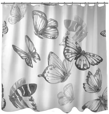  Download Watercolor Butterfly Vector Pattern Shower Curtain Watercolor Butterflies Png Butterfly Vector Png