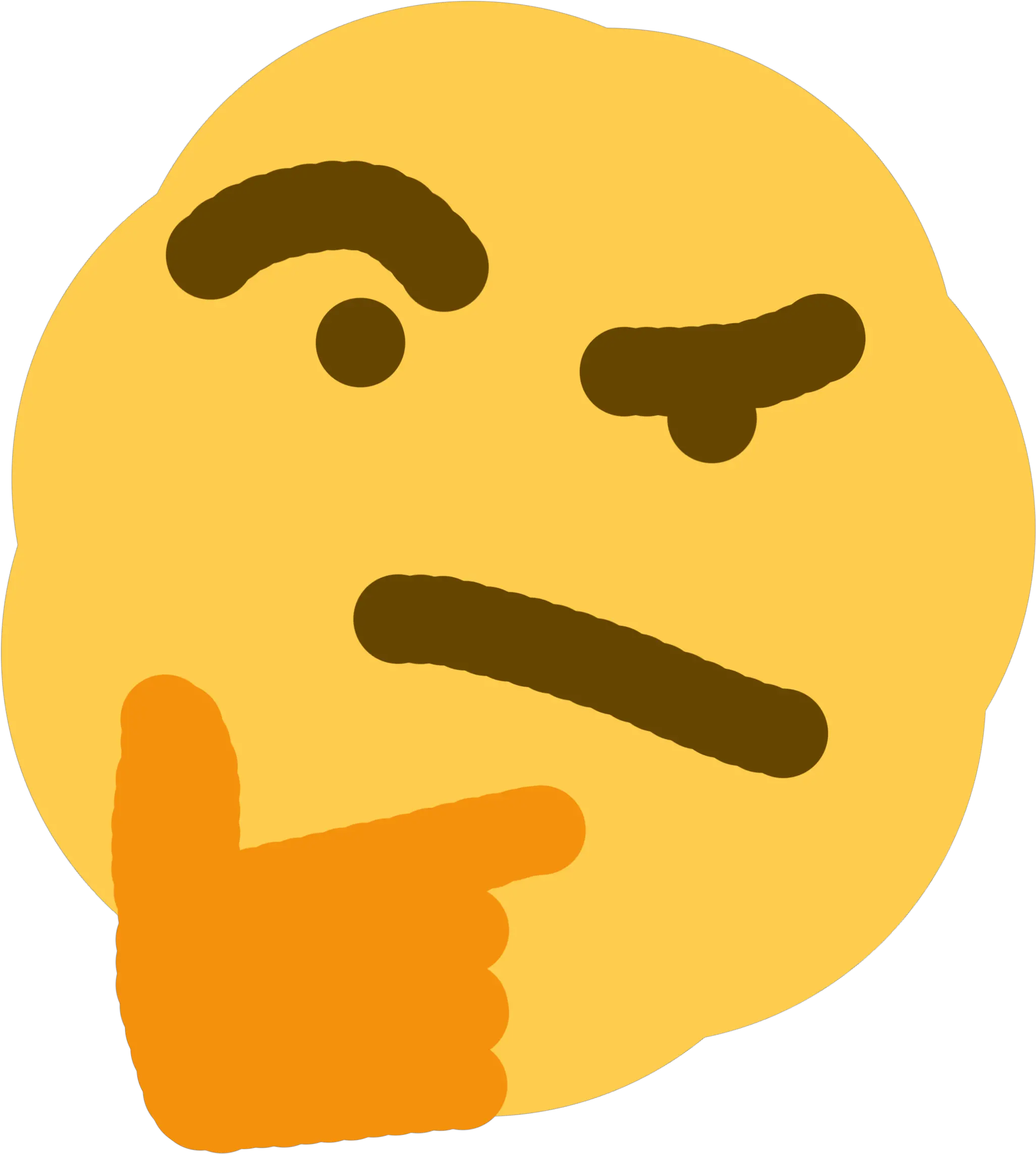  Post Le Thinking Face Transparent Cartoon Jingfm Png Harambe Transparent