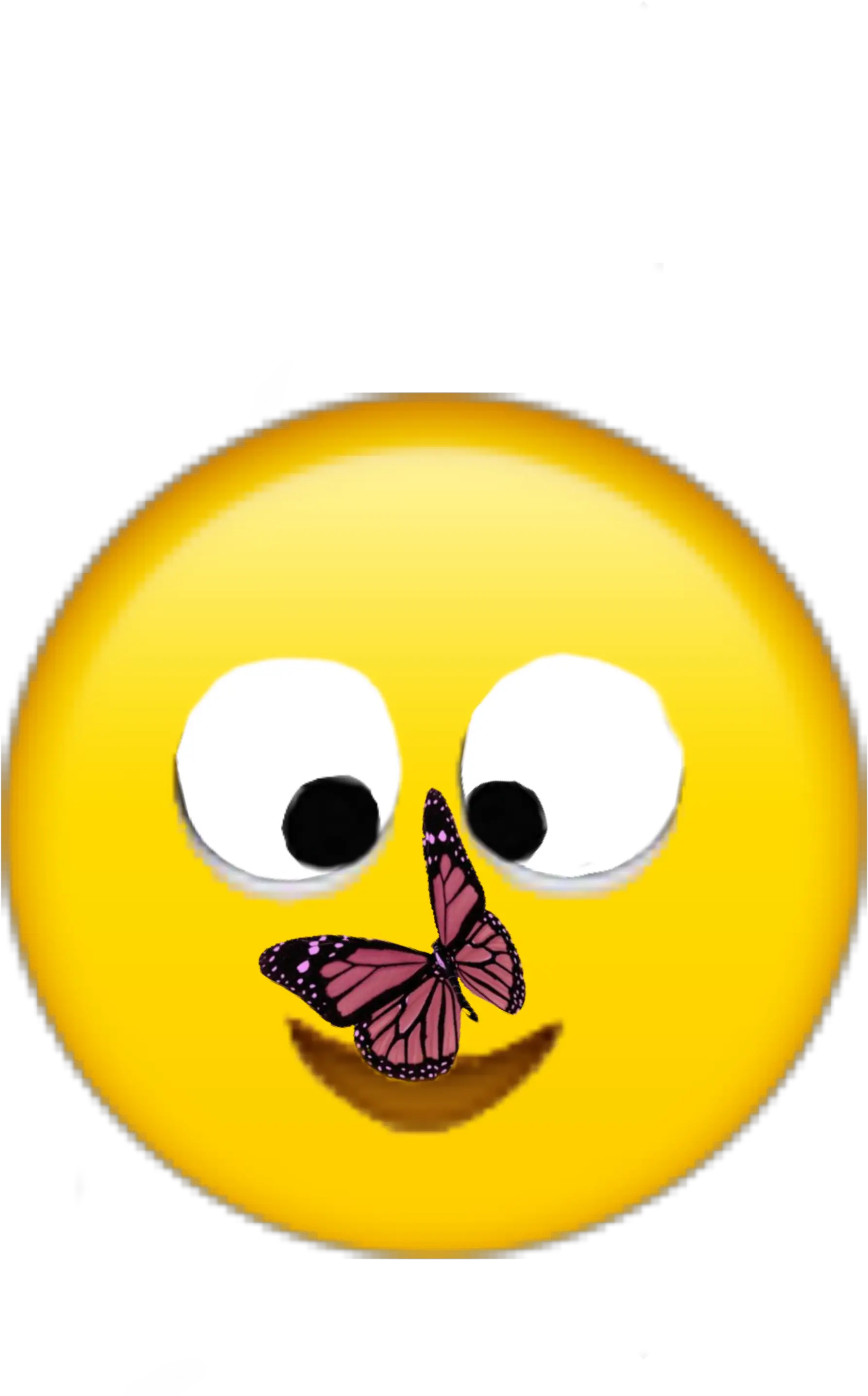  Butterfly Eyes Emoji Emojimaker No Sticker By Smiley Png Eyes Emoji Transparent