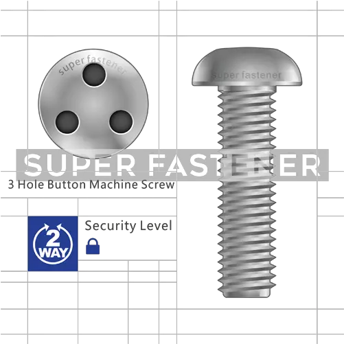  3 Hole Button Machine Screw Tamperproof Security Fasteners Shenzhen Png Bolt Head Png