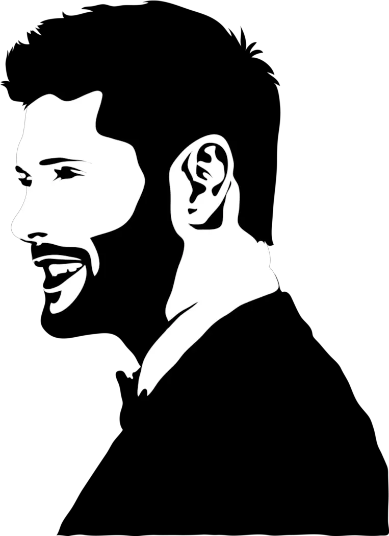  Person Silhouette 5 December Clip Art Jensen Ackles Silhouette Png Jensen Ackles Png