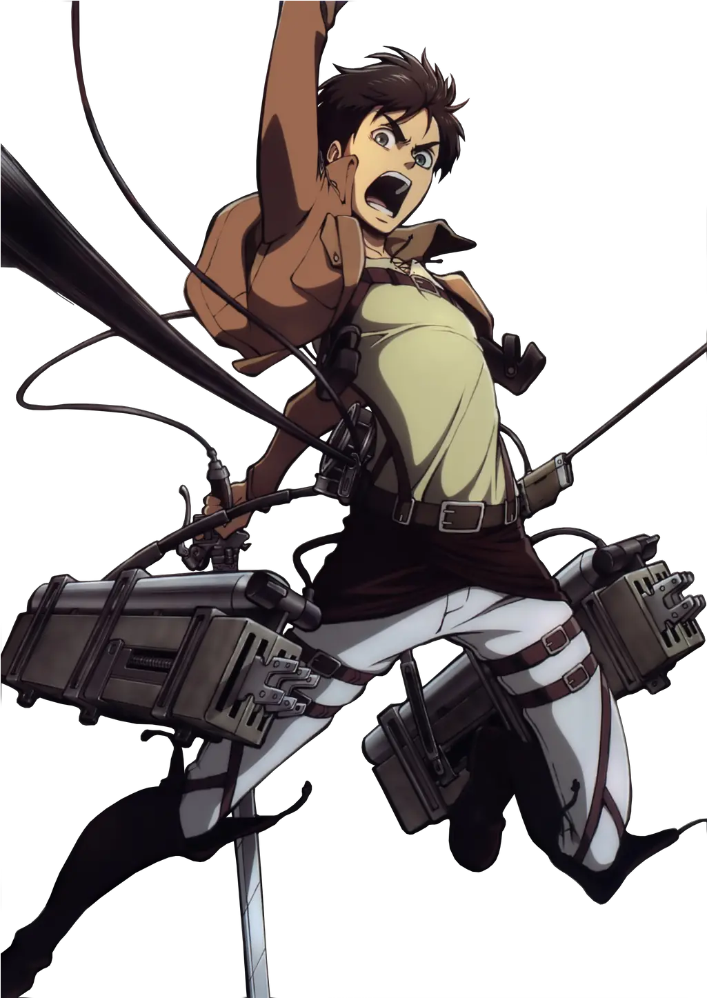  Eren Yeager Render Transparent Png Eren 3d Maneuver Gear Eren Png