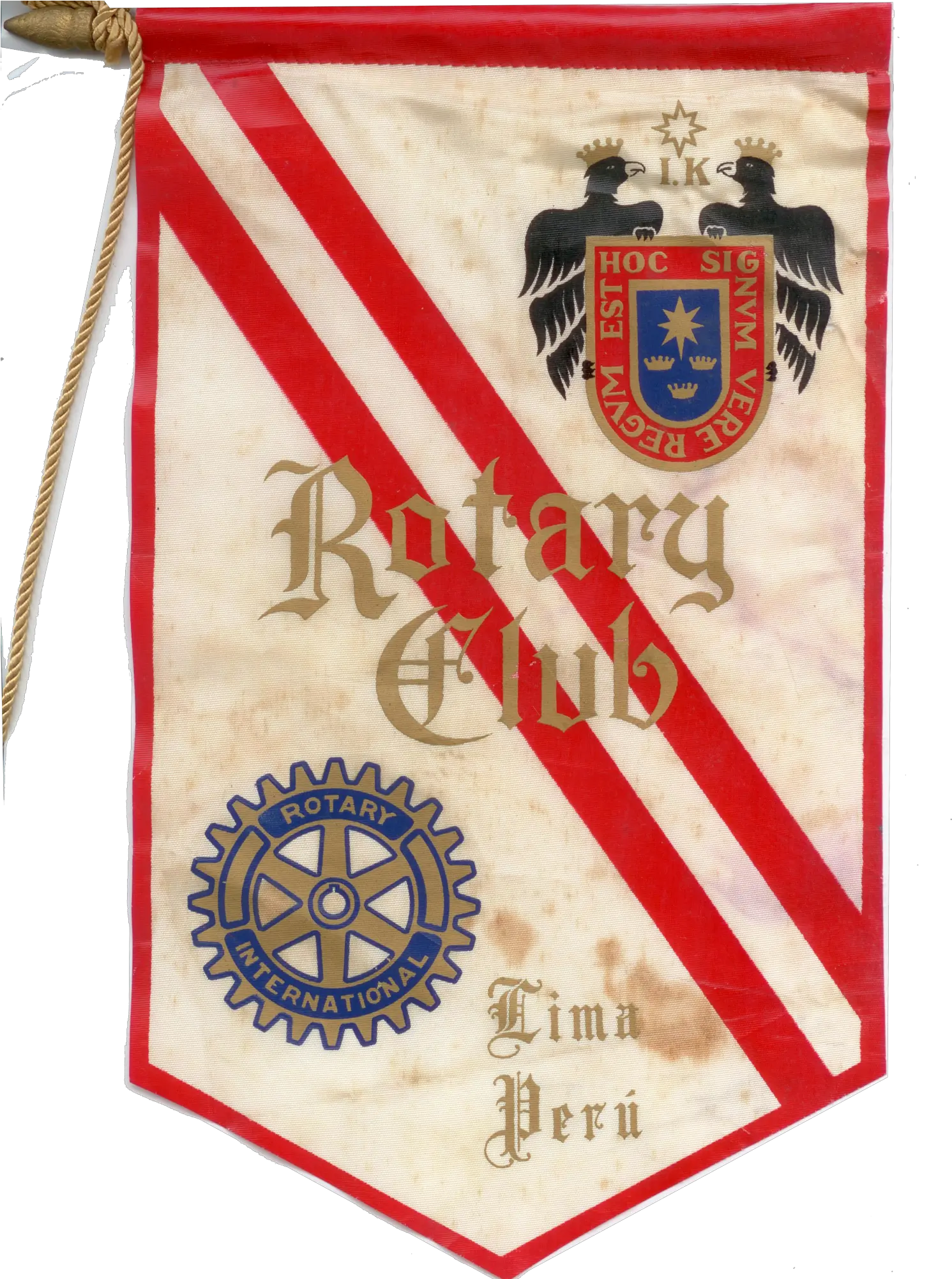  Lima Peruswanbanners Lawrence Central Rotary Vertical Png Peru Flag Png