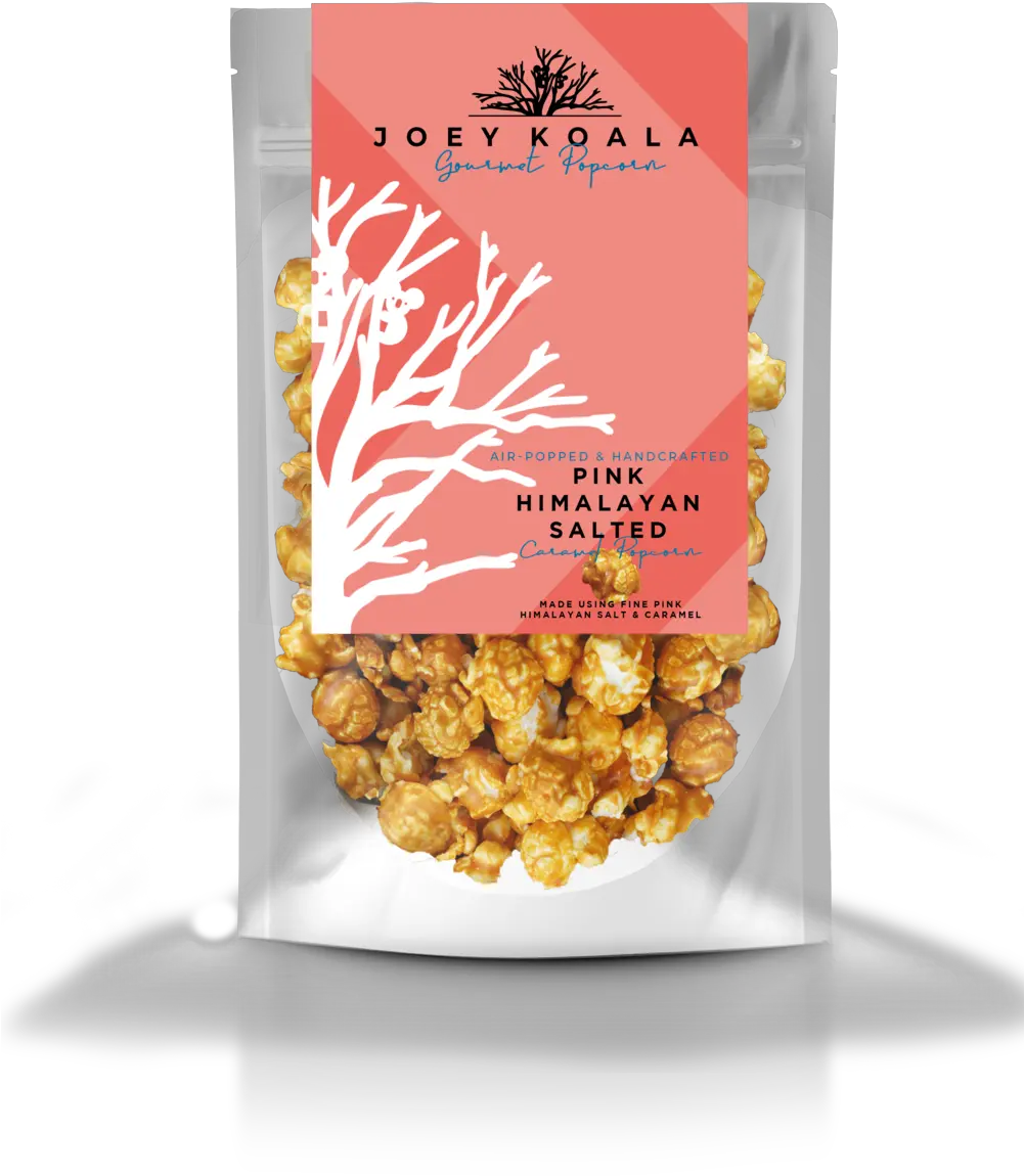  Gourmet Pink Himalayan Salted Caramel Popcorn U2014 Joey Koalau2019s Made Using The Finest Natural Ingredients Banoffee Pie Png Clear Png