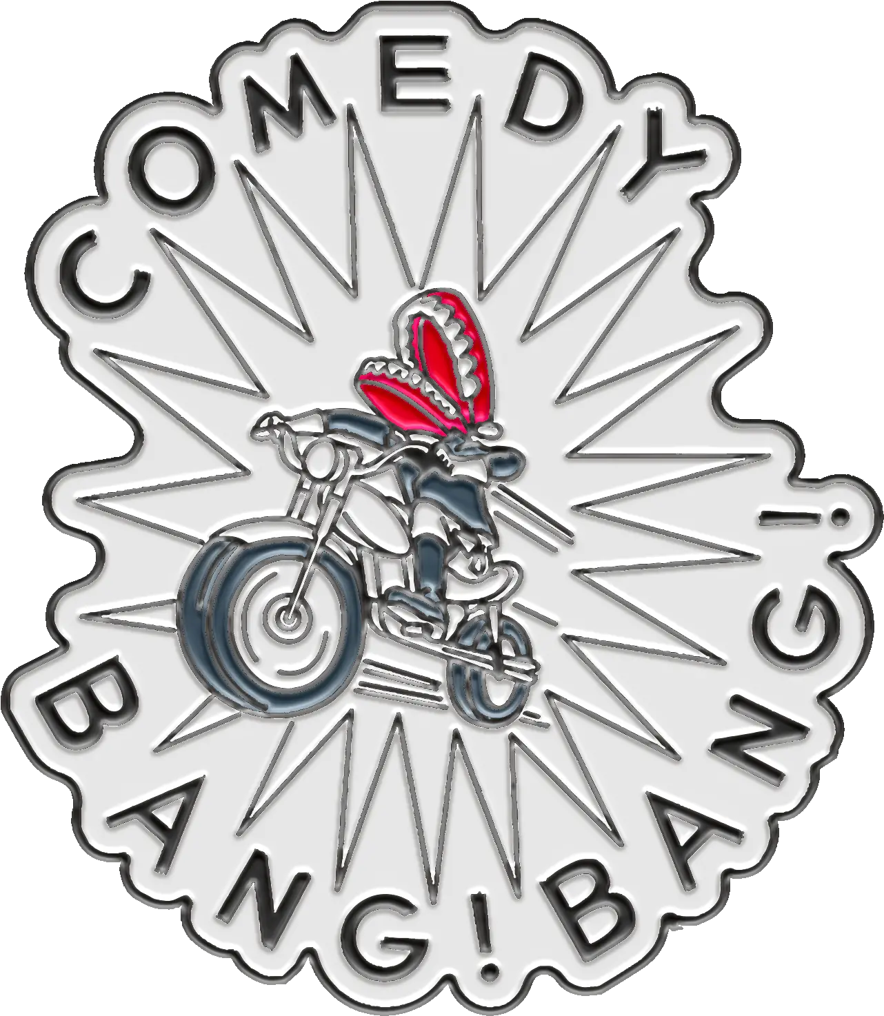  Comedy Bang Enamel Pin Motorcycling Png Bang Png