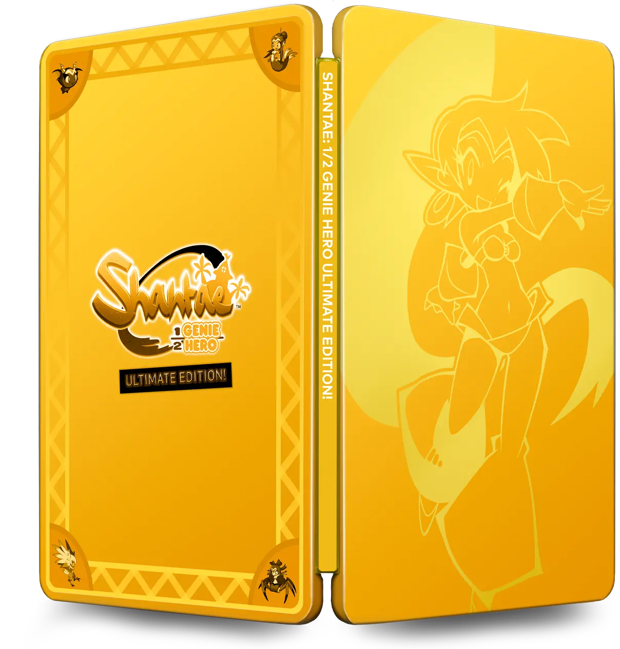  Half Shantae Steelbook Limited Png Shantae Logo