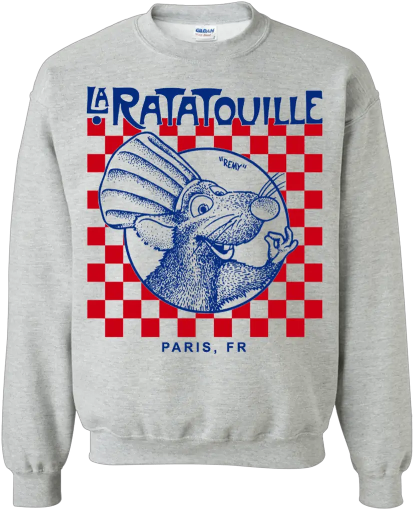  Download Transparent Ratatouille Png Gildan Grey Sweatshirt Ratatouille Png